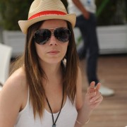 Sur la plage Schweppes, et son bateau