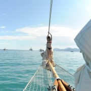 Sur la plage Schweppes, et son bateau