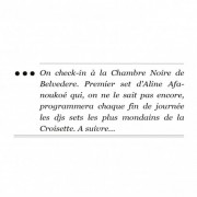 Le festival sans répit