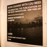 Lou Reed signature
